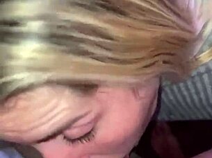 10 minute deepthroat slut blonde loves sucking big cock