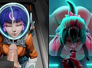 Juno Battles Kiriko In Intense Anime Clash