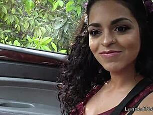 Teen guitar player picks up hitchhiker for outdoor blowjob and fucking! 😈  