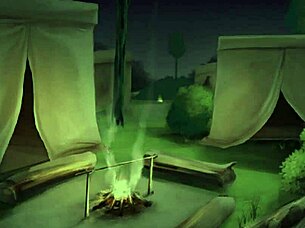 Horny Heroine Ingrid Plays With Huge Tits In Game