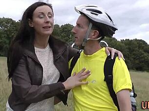 This mature British milf loves big cocks in stockings