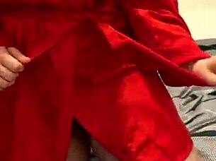 brunette in lingerie playing with her tits and ass