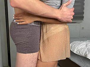 Pantera nika performs deep blowjob with tongue and ball licking in bedroom