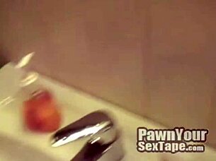 amateur blonde couple fucks in bath with blowjob and cumshot tape