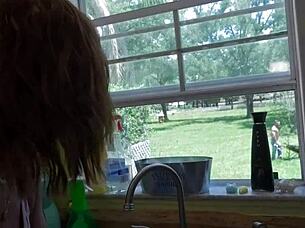 Step-mommy receives a creampie after blowjob and muff diving