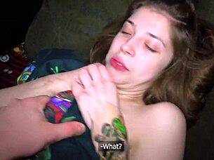 Step-brother fills sister with cum instead of theater?