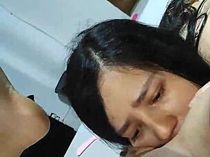 Wife Sucks Friend's Cock For Revenge