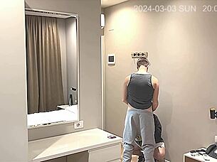 Spy Camera Catches Girlfriend Fucking Baywatch Guy