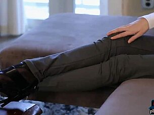 Sexy Petite Model Rips Clothes on Dream Date!