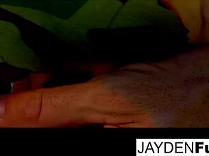 Jayden and Natasha team up on my dick, suckin' and fuckin' it good