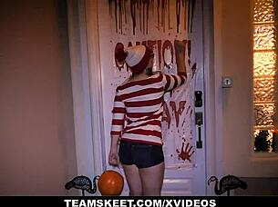 I'm petite redhead Cleo Clementine, tricked and fucked