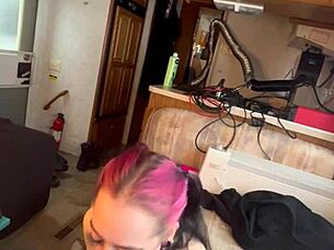 beautiful woman encounters a big hard cock