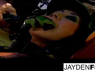 Jayden and Natasha team up on my dick, suckin' and fuckin' it good