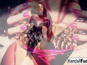 I Tease Kendall Karson's Skinny Body And Tits