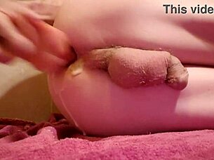 Homemade gay anal creampie with toys?