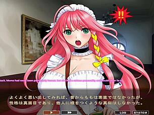 maid-san to boin game momo scene 2