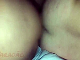 Ebony Cums Through Ass And Takes Milk In Ass