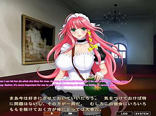 maid-san to boin game momo scene 2