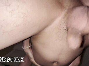 White Ass Twink Swallows My Big Cock Whole?