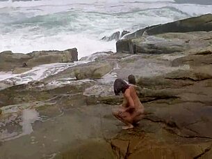 the fisherman catches the mermaid and creampies her big tits with his monster cock.