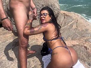 i had wild anal sex on the nudist beach with my beautiful friends watching