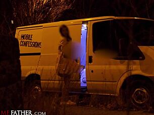 Deviante - big tits redhead Mina Von D blowjob and cheating sex for cash