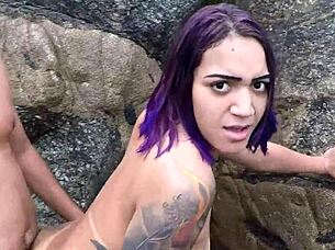 the fisherman catches the mermaid and creampies her big tits with his monster cock.