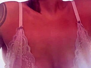 Blonde shows big tits at gym, gets horny in public!