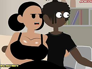 I hit part 2 accidental threesome with big ass anime