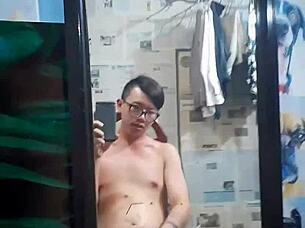 việt nam gay top khẩu dâm sục cặc bao phủ with gay cock solo tattoo big cock monster cock asian 😏