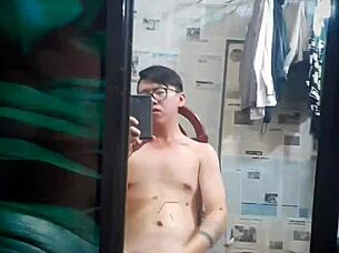 việt nam gay top khẩu dâm sục cặc bao phủ with gay cock solo tattoo big cock monster cock asian 😏