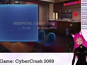 Lewdneko Feels Excited Playing Cybercrush 2069 With Big Tits