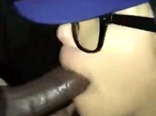 Teen 18+ Black Babe Gives Certified Blowjob To Cock