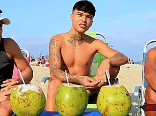 We fuck our friend in a gay group session