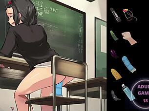 No Pants Exposure in School Game Anime Cartoon Hentai