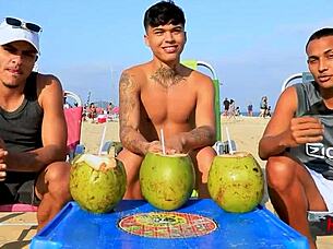 We fuck our friend in a gay group session