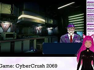 Lewdneko Feels Excited Playing Cybercrush 2069 With Big Tits