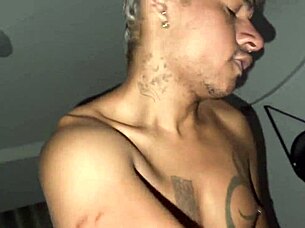 Gay Guy Rides Cock Roughly After Party