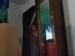 camera directly into neighbor's room spying natural tits