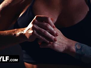 Busty Fit Milf Sophia Locke Pounds Hard in Gym!