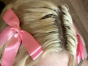 Emma Rosie gives a hot blowjob during a casual hookup