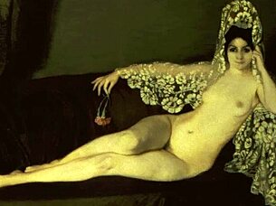 vintage erotic art in retro style