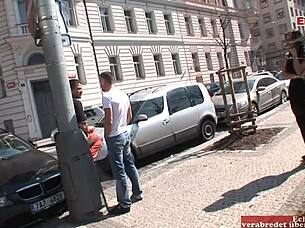 busty girlfriend in anal mmf 3some with friend