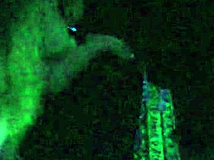 carrie blacklight stars in a blacklight sex scene with blonde fetish elements