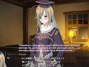 In the dungeon of regalias, character7 engages in scene3 with subtitles, exploring hentai adventures.