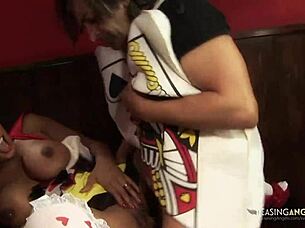 Gorgeous Chicks Suck And Fuck Guys In Wild Group Sex!