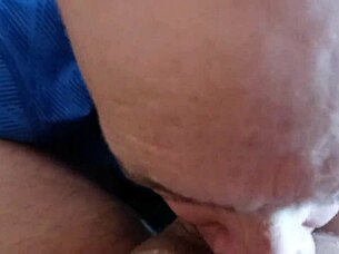 my husband sucking my cock in the motel before checkout.
