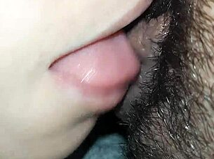 I eat my step sisters juicy unshaved pussy
