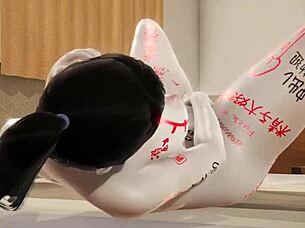 Another horny babe in anime creampie scene