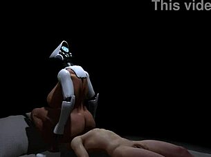 בפרודיה הזו של היידי, הדמות המעוגלת יושבת על הפנים בסגנון הנטאי